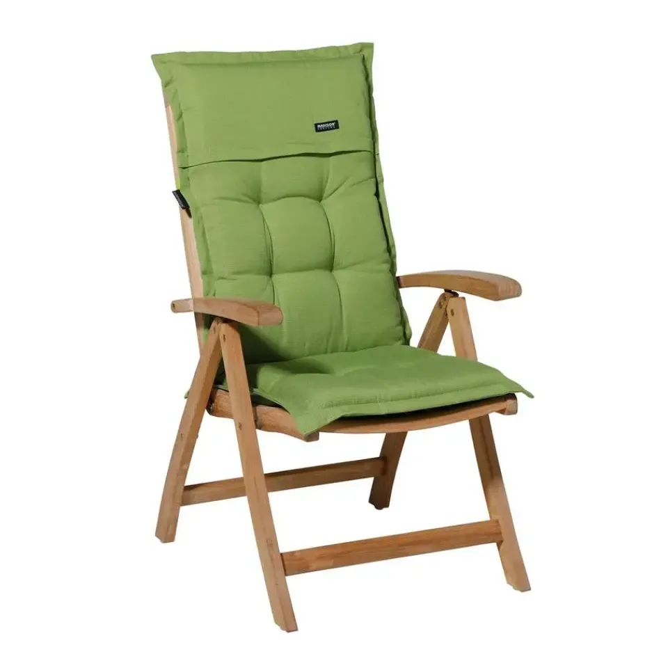 Madison - Tuinstoelkussen Lage Rug Rib lime - Ca. 105x50 cm - Set van 4 Hot