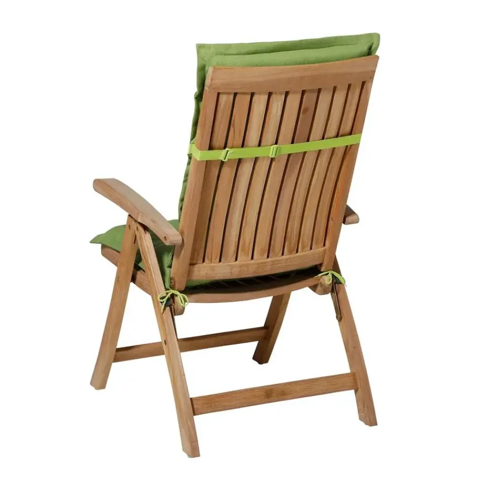 Madison - Tuinstoelkussen Lage Rug Rib lime - Ca. 105x50 cm - Set van 4 Hot