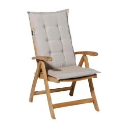 Madison - Tuinstoelkussen Lage Rug Panama linnen - Ca. 105x50 cm - Set van 4 New