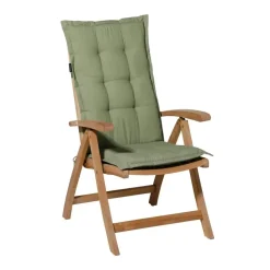 Madison - Tuinstoelkussen Hoge Rug Panama sage - Ca. 123x50 cm - Set van 4 New