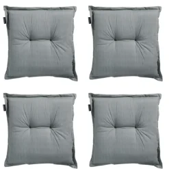 Madison - Zitkussen Basic grey - Ca. 50x50 cm - Set van 4