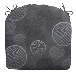 Madison - Zitkussen Circle grey - Ca. 46x48 cm - Set van 4 New