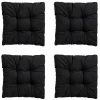 Madison - Zitkussen Florance Panama black - Ca. 47x47 cm - Set van 4 Clearance