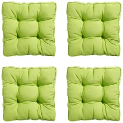 Madison - Zitkussen Florance Panama lime - Ca. 47x47 cm - Set van 4 Clearance