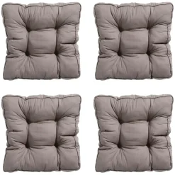 Madison - Zitkussen Florance Basic taupe - Ca. 47x47 cm - Set van 4 Hot