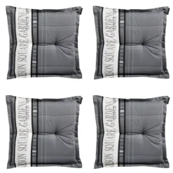 Madison - Zitkussen garden grey - Ca. 50x50 cm - Set van 4 Best