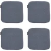Madison - Zitkussen Manchester denim grey - Ca. 40x40 cm - Set van 4 Discount