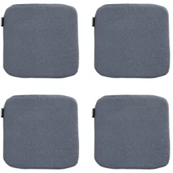 Madison - Zitkussen Manchester denim grey - Ca. 40x40 cm - Set van 4 Discount