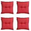 Madison - Zitkussen Panama brick red - Ca. 50x50 cm - Set van 4 Sale