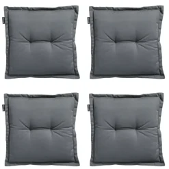 Madison - Zitkussen Rib grey - Ca. 50x50 cm - Set van 4