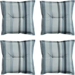 Madison - Zitkussen Righe grey - Ca. 50x50 cm - Set van 4 Clearance