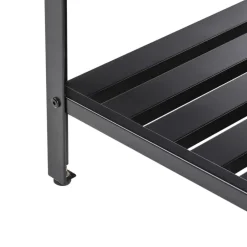 Leen Bakker MAENZA - Buitenkeukenkast 3-deurs - Zwart - Staal New