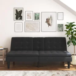 Dorel Home Maine - 3-zits slaapbank in antraciet stof Sale