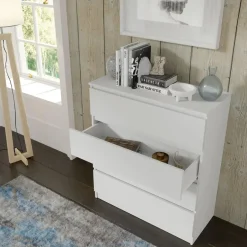 Homlando Maja dressoir S4 40x90x104 cm wit mat met 4 lades Hot