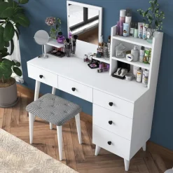 Arabic House Make-up Tafel - 112cm - Incl. Kruk - Bulon Best