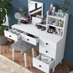 Arabic House Make-up Tafel - 112cm - Incl. Kruk - Bulon Best