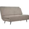 Dorel Home Mallory - Slaapbank 140 cm in taupe fluweel Best