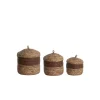 Light & Living Mand Kenmare - Naturel - Ø34cm - Set van 3 New