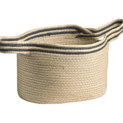 Leen Bakker Mand Mila - écru - 32x29x25 cm Best