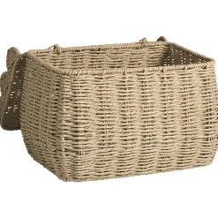 Leen Bakker Mand Moda met deksel - bruin - 27x37x23 cm Best