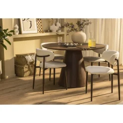 Leen Bakker Mand Moda met deksel - bruin - 27x37x23 cm Best