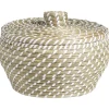 Leen Bakker Mand Noa - naturel zeegras - 20xØ27xØ22 cm Hot