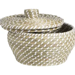 Leen Bakker Mand Noa - naturel zeegras - 20xØ27xØ22 cm Hot
