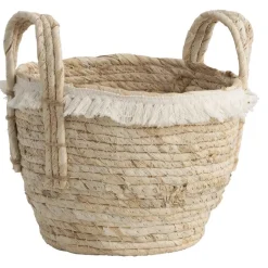 Leen Bakker Mand Pablo S - naturel - stro - 27xØ24 cm Online