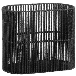 Leen Bakker Mand Palma - zwart - 35x42x23 cm Discount