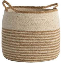 Leen Bakker Mand Tom - lichtbruin zeegras - 34xØ36 cm New