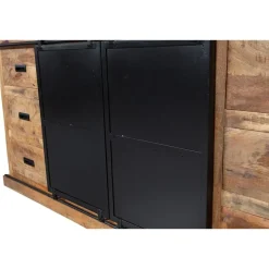 Mangohoutonline - Buffetkast Denver 200x220cm Recht Rechthoekig - Bruin - Mahom Online