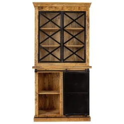 Mangohoutonline - Buffetkast Denver 120cm Met Deurtjes Rechthoekig Bruin Best