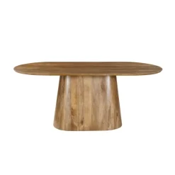 Mangohoutonline - Eettafel Nova Capsule 210x100cm Rechthoekig - Bruin - Mahom Sale