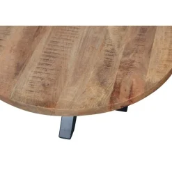 Mangohoutonline - Eettafel Madison 150cm Rond - Bruin - Mahom Hot