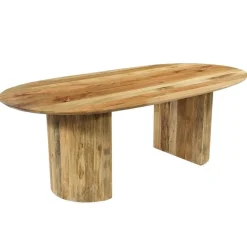 Mangohoutonline - Eettafel Chiara 210x100cm Rechthoekig - Bruin - Mahom Sale