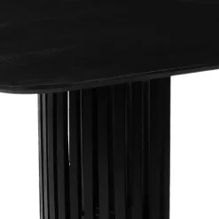 Mangohoutonline - Eettafel Lucia Black 240x110cm Rechthoekig - Zwart - Mahom Sale
