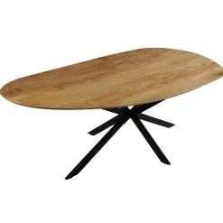 Mangohoutonline - Eettafel Organisch Alessia 260x120cm - Bruin - Mahom Sale