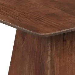 Mangohoutonline - Eettafel Nova Vierkant 90x90cm Donkerbruin Vierkant