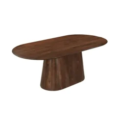 Mangohoutonline - Eettafel Nova Capsule Donkerbruin 240x110cm Rechthoekig Sale