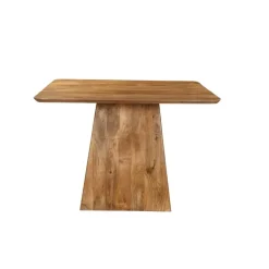 Mangohoutonline - Eettafel Nova Vierkant 110x110cm Vierkant - Bruin - Mahom New