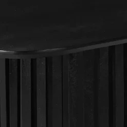 Mangohoutonline - Eettafel Lucia Black 260x120cm Rechthoekig - Zwart - Mahom Discount