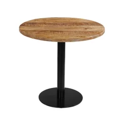 Mangohoutonline - Horecatafel Rond Ø80cm Rond - Bruin - Mahom Clearance
