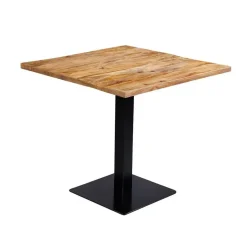 Mangohoutonline - Horecatafel Vierkant 80x80cm Vierkant - Bruin - Mahom Best