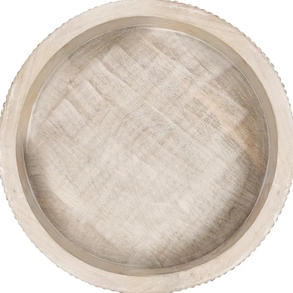 Leen Bakker MANSOURA - Dienblad set van 2 - Lichtbruin - Mangohout Hot