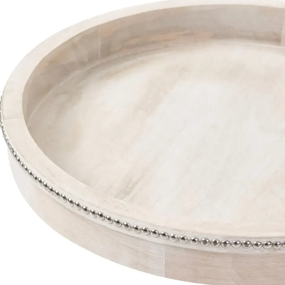 Leen Bakker MANSOURA - Dienblad set van 2 - Lichtbruin - Mangohout Hot