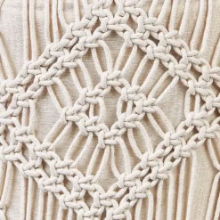 Beliani MANZAI - Voetenbank - Beige - 40 x cm - Katoen Outlet