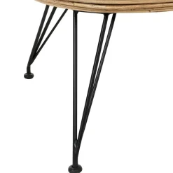 Beliani MARATEA - Tuinstoel set van 2 - Lichtbeige - Rotan Hot