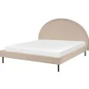 Beliani MARGUT - Bed - Beige - 160 x 200 cm - Bouclé Discount