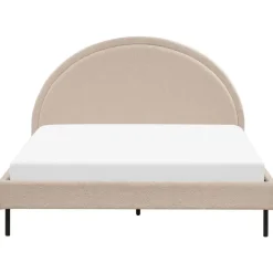 Beliani MARGUT - Bed - Beige - 160 x 200 cm - Bouclé Discount