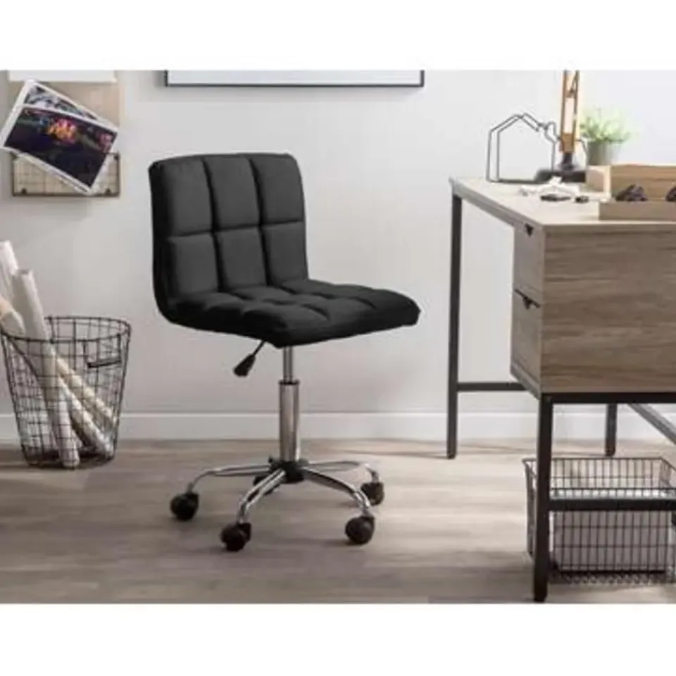 Beliani MARION - Bureaustoel - Zwart - Polyester New